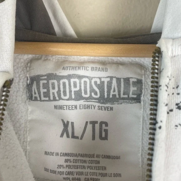 Vintage Aeropostale Zip Up Hoodie Y2K Men’s XL Archaic Skater - Picture 3 of 7